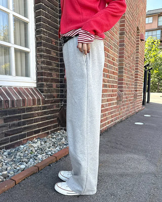 Simple elastic waist sweatpants