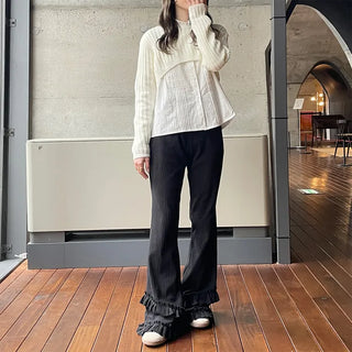 Cropped Rib Knit