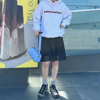 Polka dot chiffon skirt