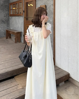 Shoulder String Long Dress