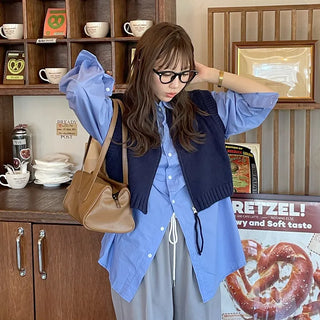 Basic blue color shirt