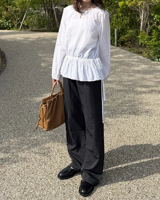 Dot banding pants