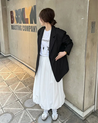 Balloon Fit Long Skirt