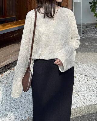 Loose-fit basic knit