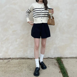 Belted shorts