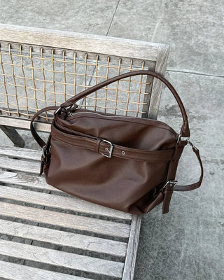 Belt Point Square Shoulder Bag