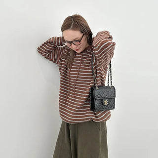 Striped Hoodie Knit