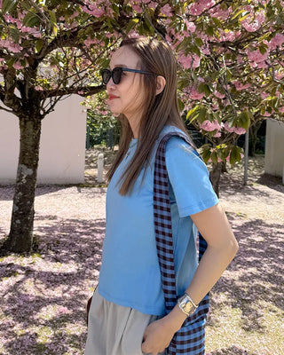 Round neck basic short-sleeve T-shirt