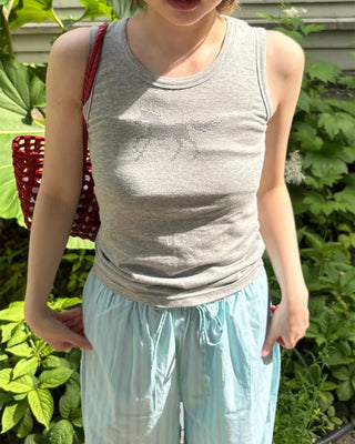 Horse print sleeveless top