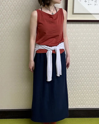Boat neck layered camisole
