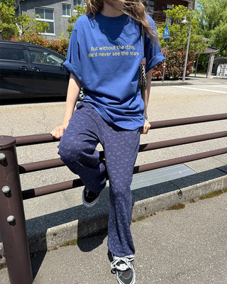 Flower Summer Waffle Easy Pants