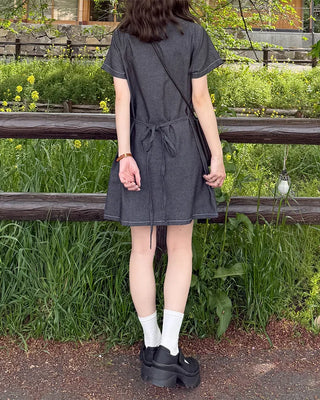 Shirt denim dress