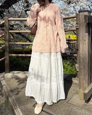 Openwork string knit