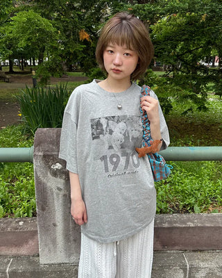 Checked gathered shoulder bag