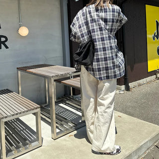 String wide pants