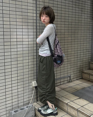 Polka Dot Nylon Backpack