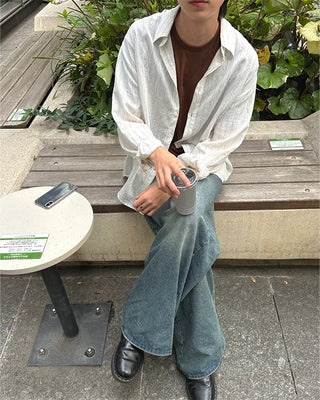 Linen striped shirt