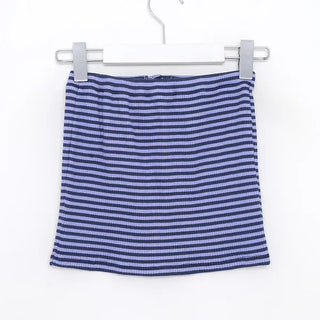 Button-up striped bustier