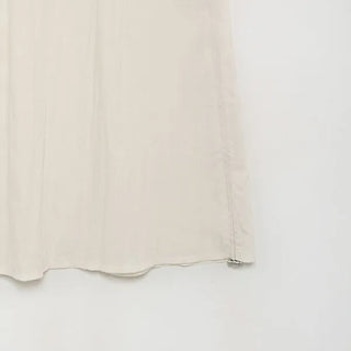 Side-shirred nylon skirt