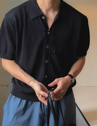 Leuzi Squash Short-Sleeve Cardigan (4 colors)