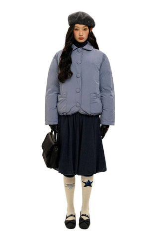 [Moromoro2] Bow Pocket Down Jacket