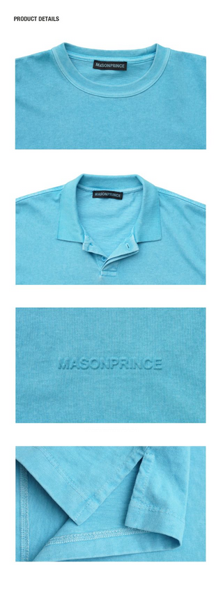 [MASONPRINCE] Washed Embossed Logo Top (3 Versions)
