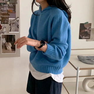 Patchwork Hooded Knit