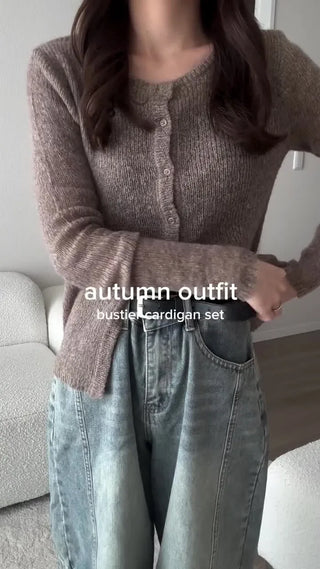 Side yoke seam wide jeans