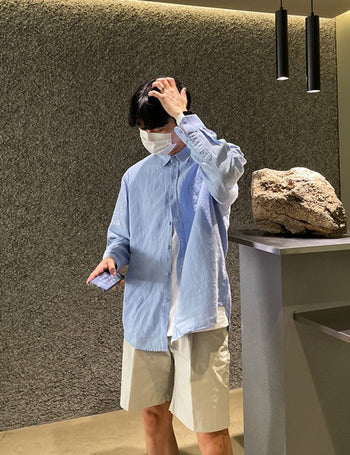 Custom Linen Oversized Shirt (6 colors)