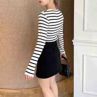 meg stripe ribbed knit