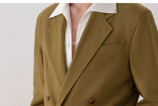 [CULTUM] Washable Bamboo Fiber Double-Breasted Suit Set