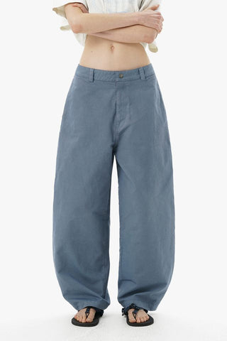 [MASONPRINCE] Faded Curved-Cut Pants