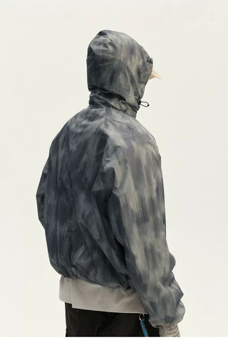 [Monterest] Water-Resistant Camo Print Hooded Jacket