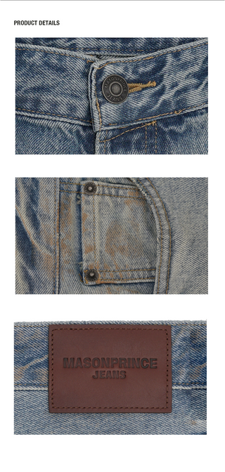 [MASONPRINCE] Smear Dirty Jeans
