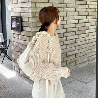 Shirring Square Shoulder Bag