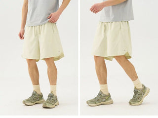 [Monterest] Quick-Dry Mesh Panel Sports Shorts