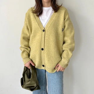 P Lettering Cardigan