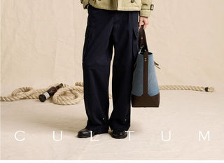 [CULTUM] Water-Resistant Cotton Short Trench Jacket