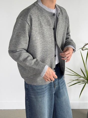 Cony Layered Round Cardigan