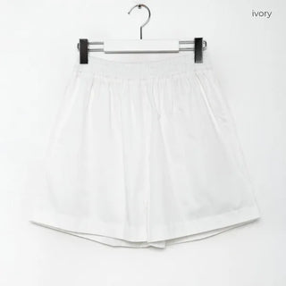 Banding cotton shorts