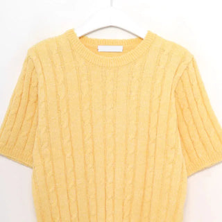 butter twist half sleeve knit