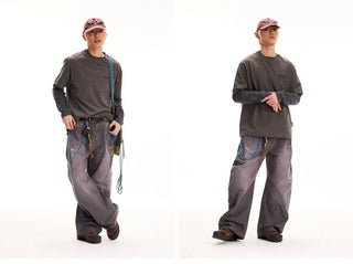 [Monterest] Speckled Yarn Workwear Pocket Tee