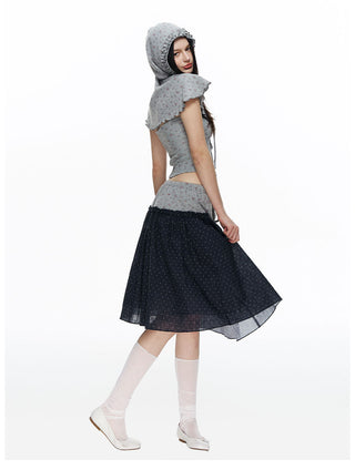 [NECY] Coquette Floral Dot Hooded 3