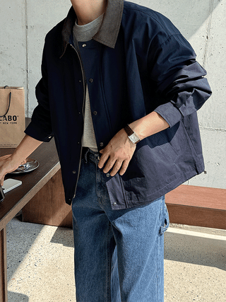 Muse Corduroy Collar Cotton Jacket
