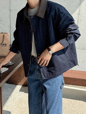 Muse Corduroy Collar Cotton Jacket