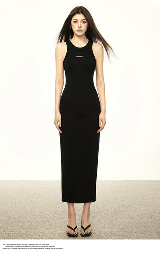 BODYCON ROUND NECK A-LINE DRESS