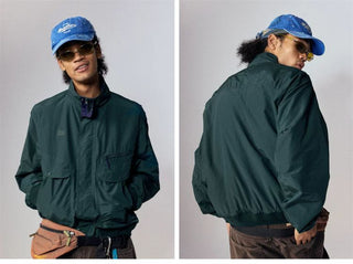 [Monterest] Water-Resistant Stand Collar Work Jacket