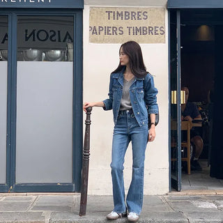 Signature Slim Bootcut Vintage Denim Pants