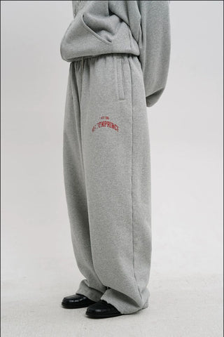 [MASONPRINCE] Washed Logo Applique Zip Hoodie Set