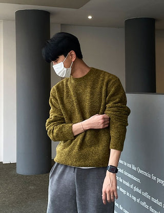Alpaca boucle knit (high Q)